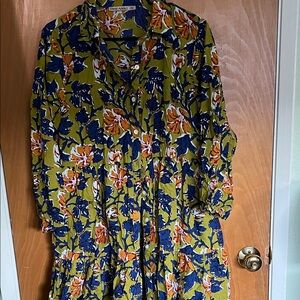 Floral Button-Up Dress